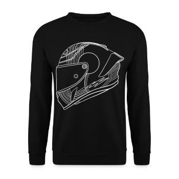 Weis Helm - Unisex Pullover - Schwarz - Vorne - Alina (178cm) & Michal (187cm)