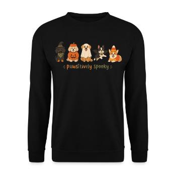 Spooky dogs halloween Shirt for women - Sweat-shirt Unisexe - noir - Devant - Alina (178cm) & Michal (187cm)