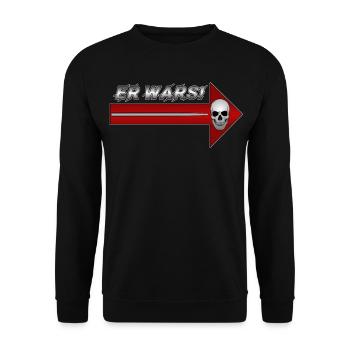 Düsterer Schädelpfeil mit Stab Er Wars - Unisex Pullover - Schwarz - Vorne - Alina (178cm) & Michal (187cm)