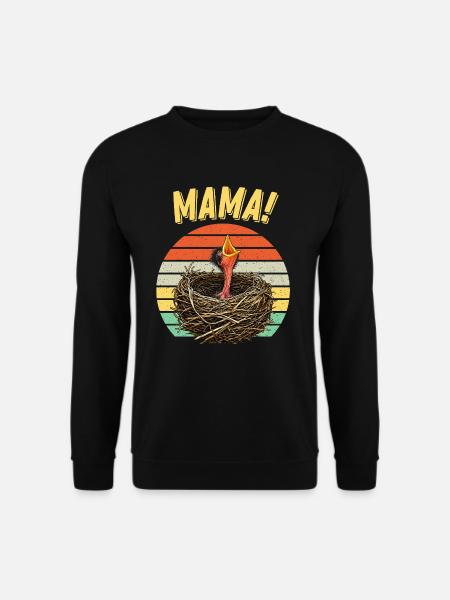 Maman Bébé Oiseau Affamé - Sweat-shirt Unisexe - noir