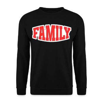 Family - Unisex Pullover - Schwarz - Vorne - Alina (178cm) & Michal (187cm)