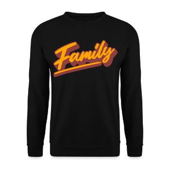 Family - Unisex Pullover - Schwarz - Vorne - Alina (178cm) & Michal (187cm)