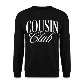 Cousin Club - Unisex Pullover - Schwarz - Vorne - Alina (178cm) & Michal (187cm)