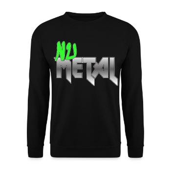 Nu Metal Green Fan Edition - Unisex Pullover - Schwarz - Vorne - Alina (178cm) & Michal (187cm)