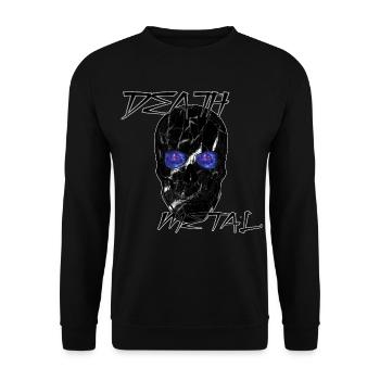 Crâne de Métal de la Mort de la Galaxie - Sweat-shirt Unisexe - noir - Devant - Alina (178cm) & Michal (187cm)