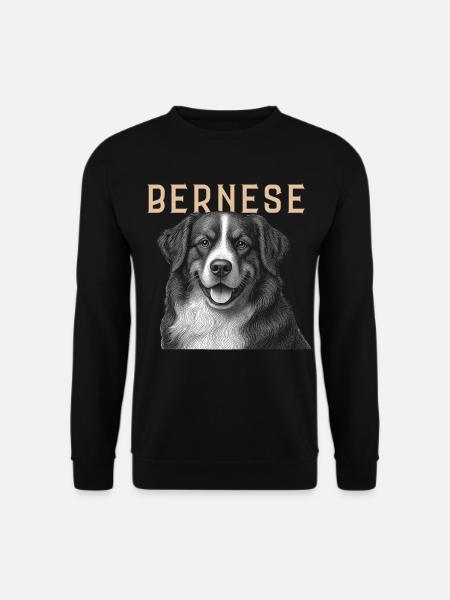 Berner Sennenhund Vintage - Unisex Pullover - Schwarz