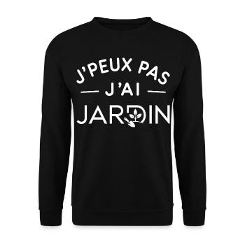 Jardin Humour Cadeau Amoureux du Jardinage - Sweat-shirt Unisexe - noir - Devant - Alina (178cm) & Michal (187cm)