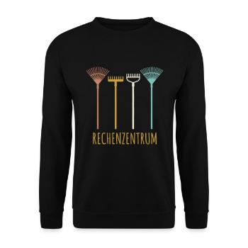 Gärtner Hobbygärtner Rechenzentrum - Unisex Pullover - Schwarz - Vorne - Alina (178cm) & Michal (187cm)
