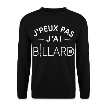 Billard Humour Cadeau Passionné de Billard - Sweat-shirt Unisexe - noir - Devant - Alina (178cm) & Michal (187cm)
