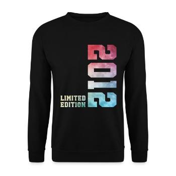 14. Geburtstag Limited Edition 2012 Jahrgang 2012 - Unisex Pullover - Schwarz - Vorne - Alina (178cm) & Michal (187cm)