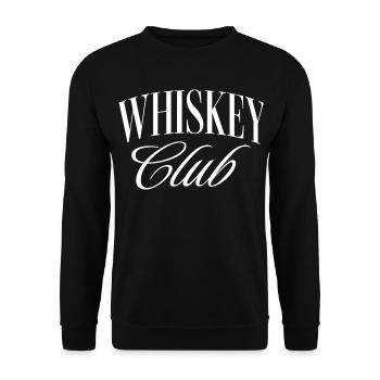 Whiskey Club - Unisex Sweatshirt - black - Front - Alina (178cm) & Michal (187cm)
