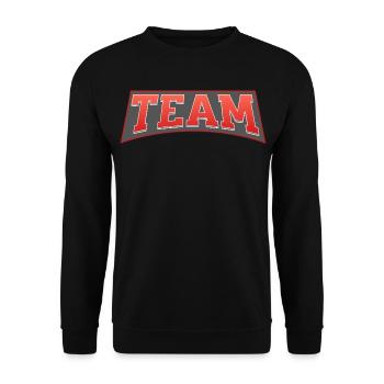 Team - Unisex Pullover - Schwarz - Vorne - Alina (178cm) & Michal (187cm)