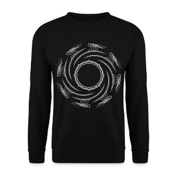 Dragon's Orbit - Unisex Sweatshirt - black - Front - Alina (178cm) & Michal (187cm)
