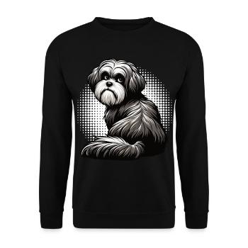 Havanese Havanese Owners Havanese Farmers - Unisex Sweatshirt - black - Front - Alina (178cm) & Michal (187cm)