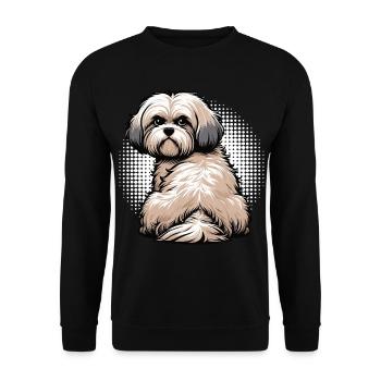 Havanese Havanese Owners Havanese Farmers - Unisex Sweatshirt - black - Front - Alina (178cm) & Michal (187cm)
