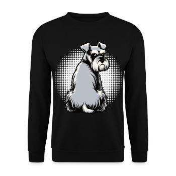 Schnauzer Giant Schnauzer Schnauzer Owner - Unisex Sweatshirt - black - Front - Alina (178cm) & Michal (187cm)
