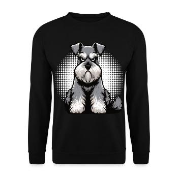 Schnauzer Giant Schnauzer Schnauzer Owner - Unisex Sweatshirt - black - Front - Alina (178cm) & Michal (187cm)