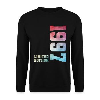 29. Geburtstag Limited Edition 1997 Jahrgang 1997 - Unisex Pullover - Schwarz - Vorne - Alina (178cm) & Michal (187cm)