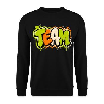 Équipe - Sweat-shirt Unisexe - noir - Devant - Alina (178cm) & Michal (187cm)