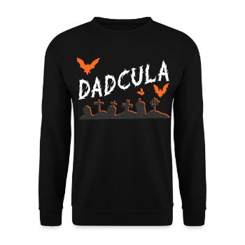 Dadcula Graveyard Gothic - Unisex Sweatshirt - black - Front - Alina (178cm) & Michal (187cm)
