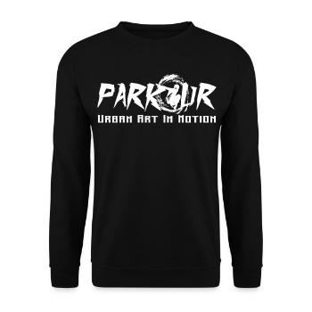 Parkour - Sweat-shirt Unisexe - noir - Devant - Alina (178cm) & Michal (187cm)