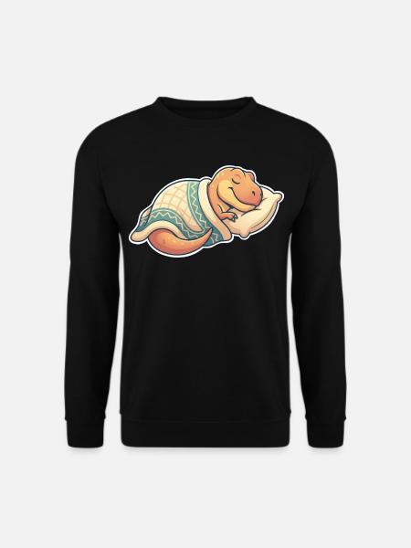 Sleeping Dinosaur - Unisex Sweatshirt - black
