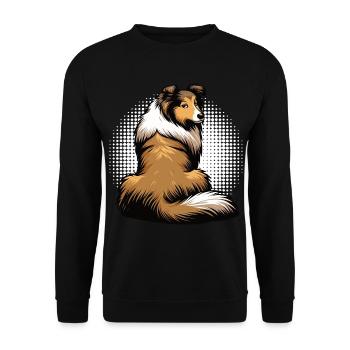 Propriétaire de Collie Collie Amant de Collie Collie Propriétaire - Sweat-shirt Unisexe - noir - Devant - Alina (178cm) & Michal (187cm)