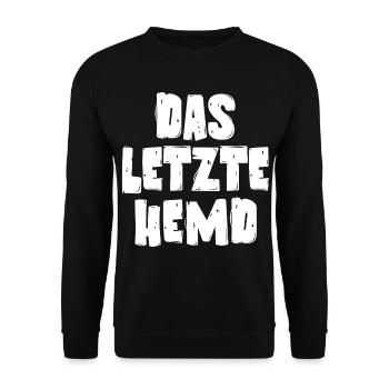 Das letzte Hemd - Unisex Pullover - Schwarz - Vorne - Alina (178cm) & Michal (187cm)