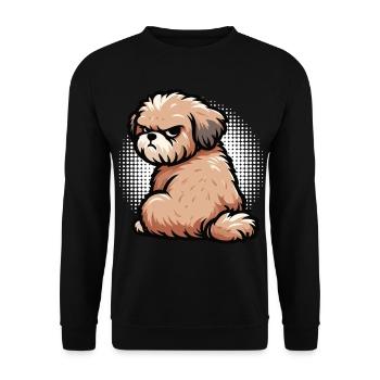 Bolonka Zwetna Bolonka Owner Bolonka Lovers - Unisex Sweatshirt - black - Front - Alina (178cm) & Michal (187cm)