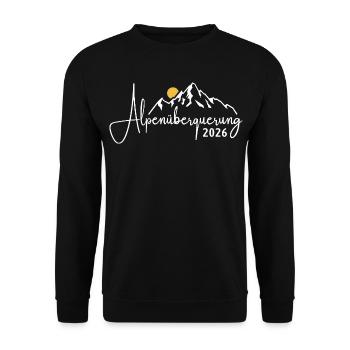 Traversée des Alpes 2026 - Randonnée - Sweat-shirt Unisexe - noir - Devant - Alina (178cm) & Michal (187cm)