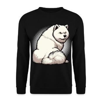Samoyed Samoyed Owner Samoyed Lovers - Unisex Sweatshirt - black - Front - Alina (178cm) & Michal (187cm)