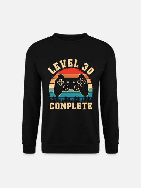 Level 30 complete – 30th anniversary gift - Unisex Sweatshirt - black