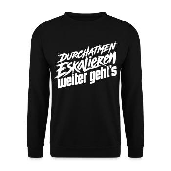 Nerven Behalten - Unisex Pullover - Schwarz - Vorne - Alina (178cm) & Michal (187cm)