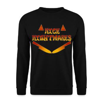 BEAUX CAUCHEMARS Sourire d’Halloween - Sweat-shirt Unisexe - noir - Devant - Alina (178cm) & Michal (187cm)