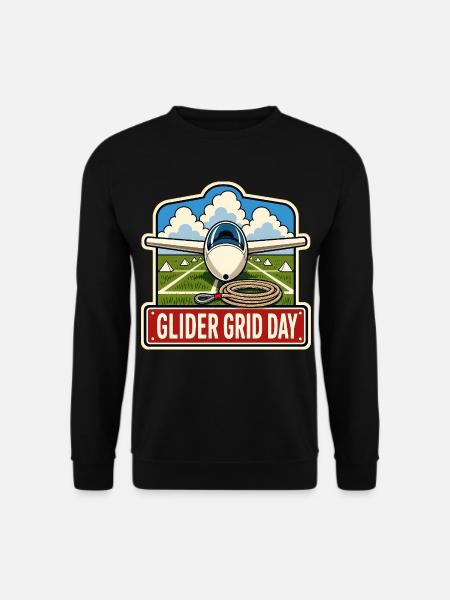 GLIDER GRID DAY - Unisex Sweatshirt - black