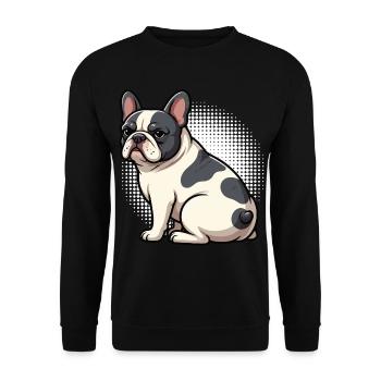 French Bulldog Frenchie Frenchie Owner - Unisex Sweatshirt - black - Front - Alina (178cm) & Michal (187cm)