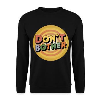 Lass es - Unisex Pullover - Schwarz - Vorne - Alina (178cm) & Michal (187cm)