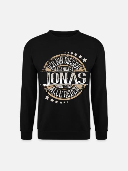 Jonas - Unisex Pullover - Schwarz