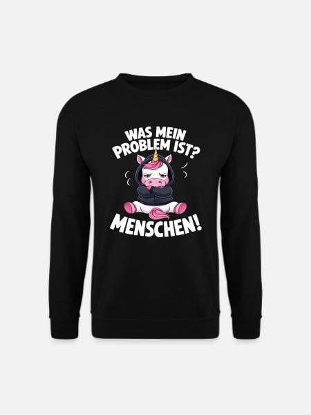 Ich Hasse Menschen - Unisex Pullover - Schwarz