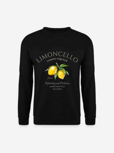Limoncello – Amalfiküste - Unisex Pullover - Schwarz