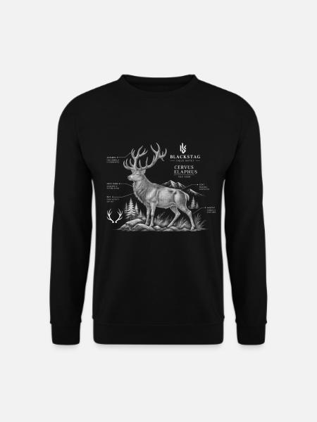Rothirsch - Unisex Pullover - Schwarz