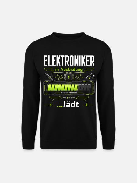 Elektroniker in Ausbildung | System lädt - Unisex Pullover - Schwarz