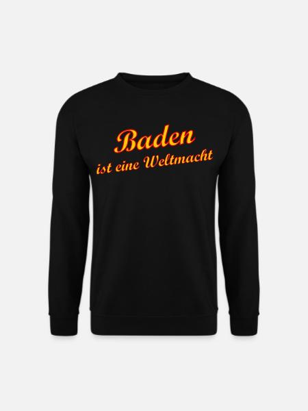 Baden Weltmacht Retro Script - Unisex Pullover - Schwarz