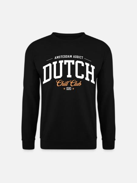 Amsterdam Addict Dutch Chill Club - Unisex Pullover - Schwarz