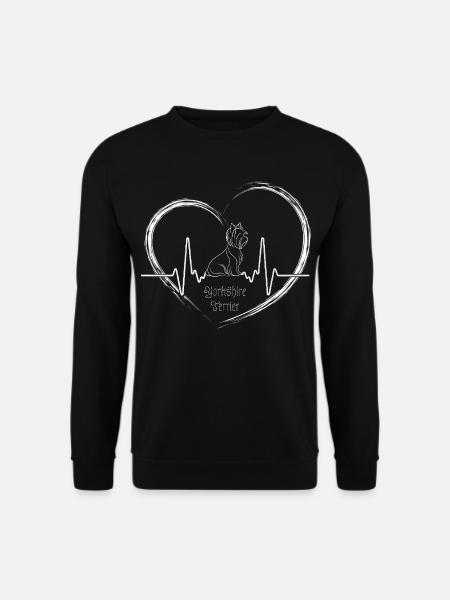 Yorkshire Herzschlag – Unendliche Liebe - Unisex Pullover - Schwarz