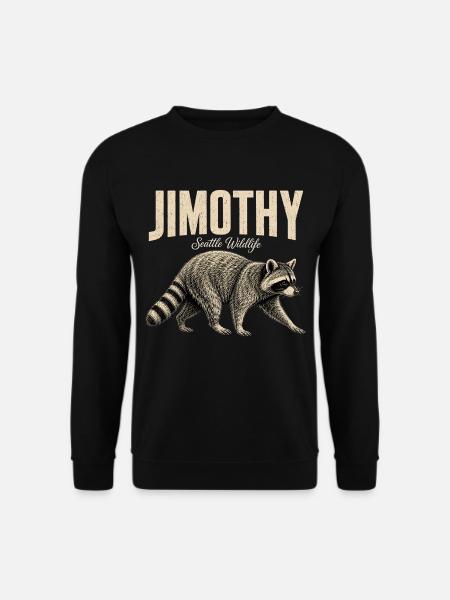 Jimothy Seattle Wildtier-Müllpanda - Unisex Pullover - Schwarz
