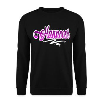 Hannover - Unisex Pullover - Schwarz - Vorne - Alina (178cm) & Michal (187cm)