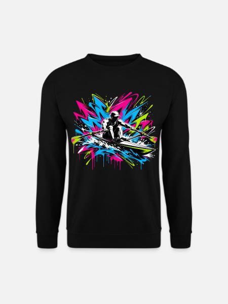 Rudern Graffiti - Unisex Pullover - Schwarz