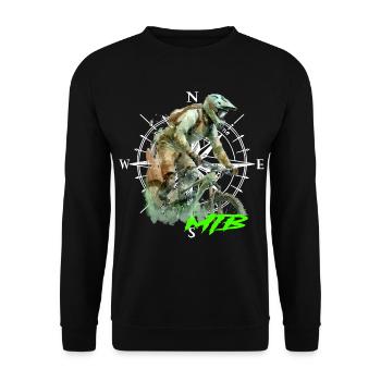 Mtb - Unisex Pullover - Schwarz - Vorne - Alina (178cm) & Michal (187cm)