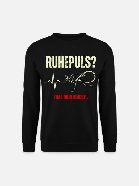 Ruhepuls Headset Leitstelle - Unisex Pullover - Schwarz